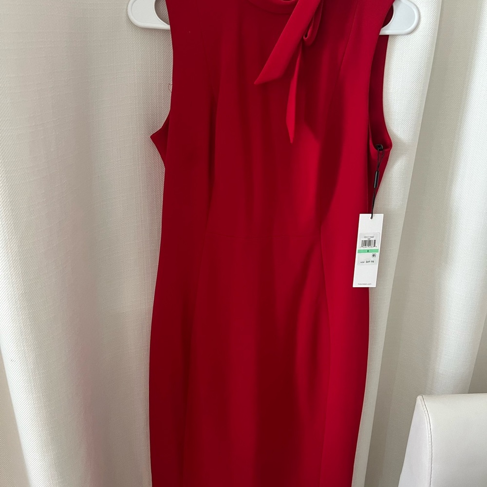 New Calvin Klein Red Dress Size 8